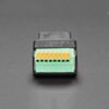 RJ-45 Ethernet Female Socket to Terminal Spring Block Adapter