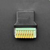 RJ-45 Ethernet Female Socket to Terminal Spring Block Adapter