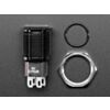 Rugged Metal Pushbutton with Black Finish - 16mm 6V RGB Latching