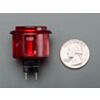 Arcade Button - 30mm Translucent Red