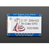 Adafruit 2.13 250x122 Tri-Color eInk / ePaper Display with SRAM - SSD1680 Driver