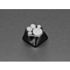 Black Aluminum Kitty Paw Keycap with Translucent Silicone Toes - MX Compatible Switches