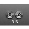 Gray Anodized Aluminum Bumper Feet - Pack of 2