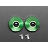 Green Anodized Aluminum Bumper Feet - Pack of 2