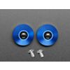 Blue Anodized Aluminum Bumper Feet - Pack of 2