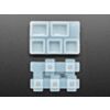 Silicone Keycap Molds - MX Compatible Switches (3 x 1U and 2 x 1.25U "ctrl")