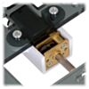 Pololu micro metal gearmotor bracket extended with micro metal gearmotor. (SKU: POLOLU-998 Image 8)
