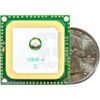 LS20031 GPS receiver module top view with quarter for size reference. (SKU: POLOLU-2138 Image 2)