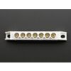 Power Distribution Bus - 7 x 6mm diameter solid brass