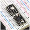 Pololu A4988 stepper motor driver carrier Black Editions on a breadboard. (SKU: POLOLU-2128 Image 6)