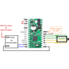 Minimal wiring diagram for wiring a 5V microcontroller to an A4983/A4988 stepper motor driver carrier with voltage regulators (full-step mode). (SKU: POLOLU-1183 Image 6)