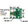 ACS711EX current sensor carrier connection and mounting dimension diagram. (SKU: POLOLU-2452 Image 4)