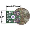 ACS711LC current sensor carrier -12.5A to +12.5A back with dimensions. (SKU: POLOLU-2197 Image 3)