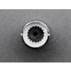 Slim Metal Potentiometer Knob - 10mm Diameter x 15mm - T18