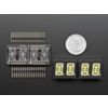 Adafruit 0.54" Quad Alphanumeric FeatherWing Display - White