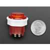 Mini LED Arcade Button - 24mm Translucent Red