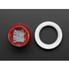 Mini LED Arcade Button - 24mm Translucent Red