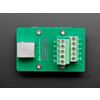 DIN Rail RJ-45 To Terminal Block Adapter - Vertical Jack