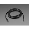 Silicone Cover Stranded-Core Ribbon Cable - 4 Wires 1 Meter Long - 28AWG Black