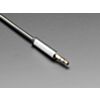 3.5mm Stereo Male/Male Cables - Black Metal - 1 meter long