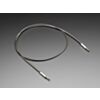 3.5mm Stereo Male/Male Cables - Black Metal - 1 meter long