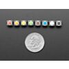6mm Rainbow Tactile Button Deluxe Party Tray - 160 Pieces