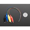 JST SH 4-pin Cable with Alligator Clips - STEMMA QT / Qwiic