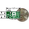Pololu AltIMU-10 gyro accelerometer compass and altimeter bottom view with dimensions. (SKU: POLOLU-1269 Image 2)