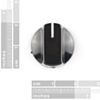 Black Knob - 15x19mm (COM-09998) Image 2