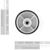 Black Metal Knob - 14x24mm (COM-10002) Image 3
