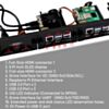 52Pi RS01 1U Rack Mount for 4x Raspberry Pi 5 (M.2 NVMe Base, 0.91" OLED)
