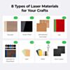Laser Explore Kit - 17 Assorted Material Types (111pcs)