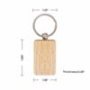 Rectangle Wooden Keychain (10pcs)