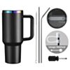  Stainless-Steel Drink Tumbler - Black To Iridescent (40oz)