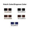 Laserable Rectangular Patch - Black to Silver (10pcs)
