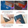 Laserable Rectangular Patch - Black to Silver (10pcs)