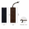 Laserable PU Patch Bookmarks Black&Brown (4pcs)