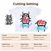 Puff Heat Transfer Vinyl 3D (Mixed Colour, 14 pcs)