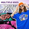 Puff Heat Transfer Vinyl 3D (Mixed Colour, 14 pcs)