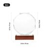 xTool Blank Octagonal Glass Award Trophy (17 × 15cm)