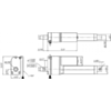 Dimensional drawing for the Concentric LD linear actuators with feedback. (SKU: POLOLU-2303 Image 9)