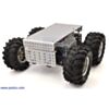 Dagu Wild Thumper 4WD all-terrain chassis silver. (SKU: POLOLU-1566 Image 5)