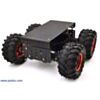 Dagu Wild Thumper 4WD all-terrain chassis black. (SKU: POLOLU-1567 Image 6)