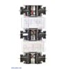 Bottom view of Dagu Wild Thumper 6WD chassis (silver version). (SKU: POLOLU-1560 Image 3)