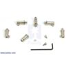 Wheel-mounting hardware included with the Dagu Wild Thumper 6WD all-terrain chassis. (SKU: POLOLU-1560 Image 5)