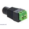 DC barrel jack to 2-pin terminal block adapter. (SKU: POLOLU-2449 Image 2)