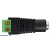 DC barrel jack to 2-pin terminal block adapter. (SKU: POLOLU-2449 Image 3)