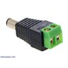 DC barrel plug to 2-pin terminal block adapter. (SKU: POLOLU-2448 Image 2)