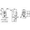 Dimensions (in mm) for the DC power adapter barrel jack. (SKU: POLOLU-1139 Image 2)