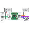 Minimal wiring diagram for connecting a microcontroller to a DRV8801 single brushed DC motor driver carrier. (SKU: POLOLU-2136 Image 6)